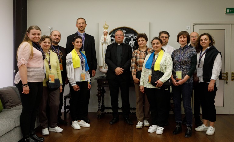 Comitiva ucraniana levou imagem oferecida pelo Santuário, que foi benzida em Maio