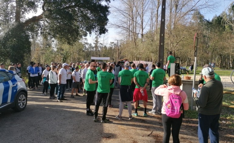 Centenas de pessoas participaram numa caminhada de cerca de seis quilómetros no pulmão verde da Barosa