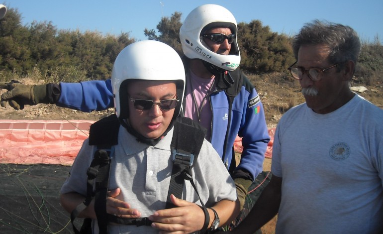 Voo  de parapente foi, diz,  a experiência  “mais  fascinante”  que teve entre  as várias  actividades  radicais  que já fez