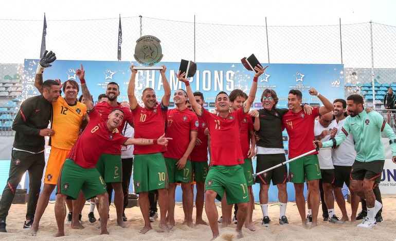 Jogos Europeus. Portugal goleia Chéquia em futebol de praia feminino