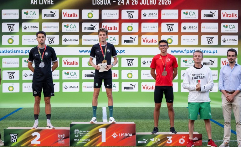 Pódios nos Campeonatos Nacionais de Atletismo