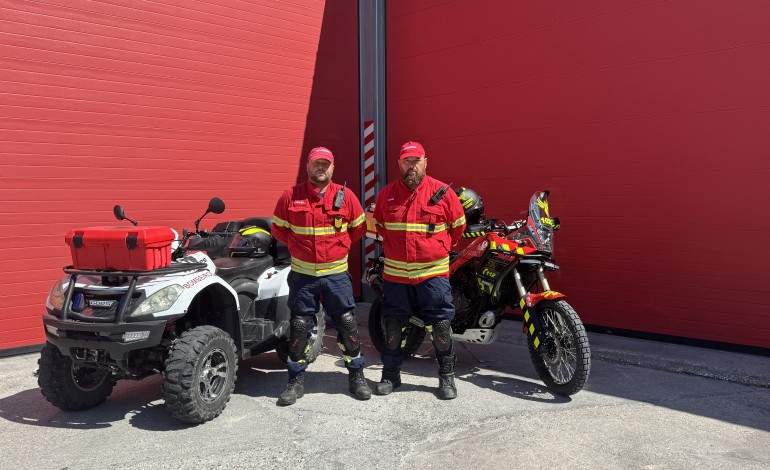 Fábio Febra e João Agostinho patrulham matas para prevenir incêndios