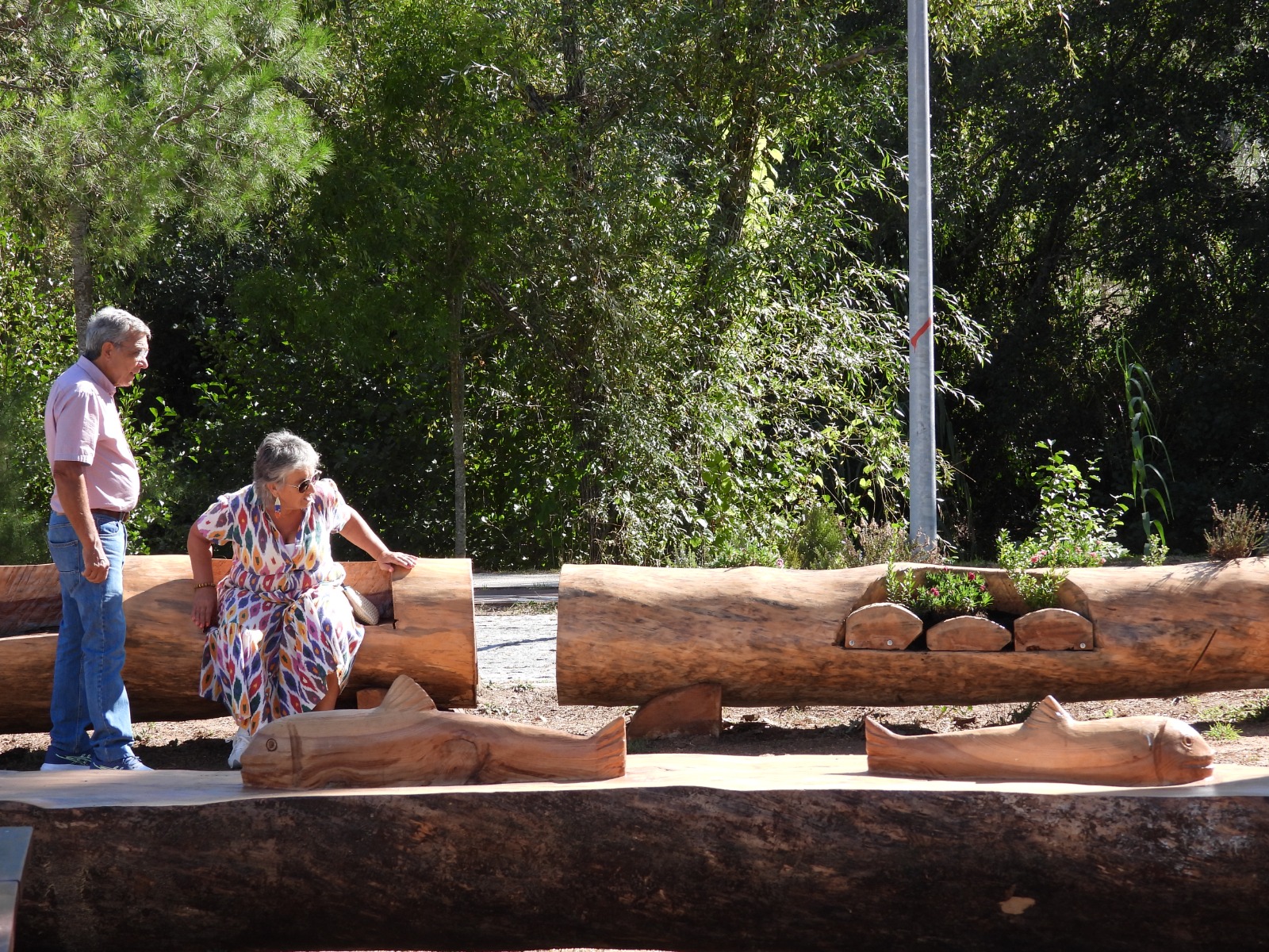 Esculturas estão localizadas junto ao Parque Verde do Açude, em Pombal