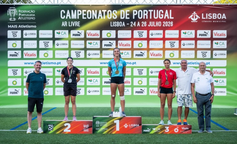 Pódios nos Campeonatos Nacionais de Atletismo