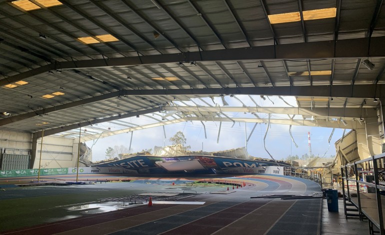 Pista curta de atletismo, instalada na Expocentro, em Pombal, não será utilizada esta época desportiva
