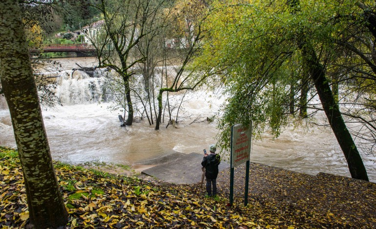 Leiria foi também sujeita a chuvas torrenciais