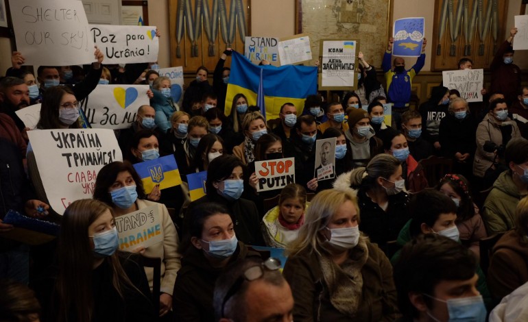 Comunidade ucraniana recebida na Câmara de Leiria